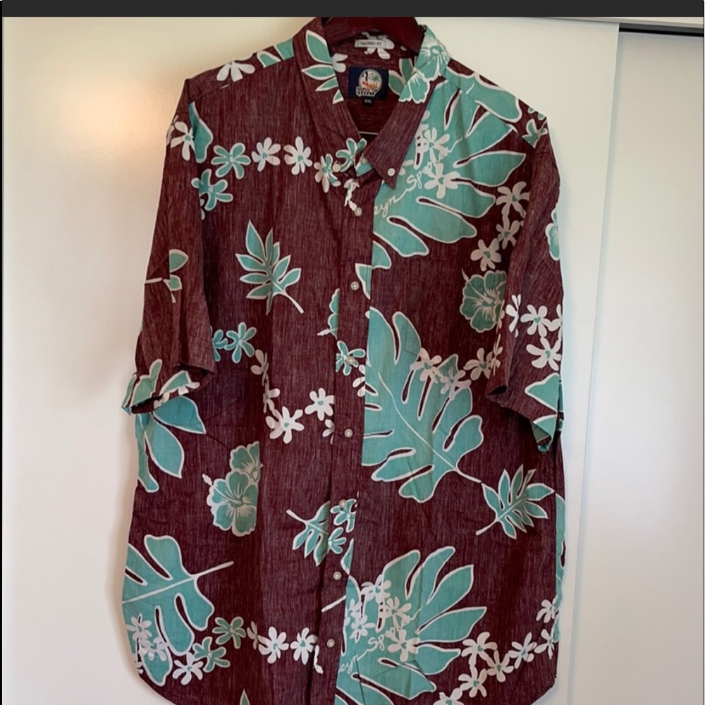 Reyn Spooner Aloha Hawaiian Shirt 3XL Tailored Fit